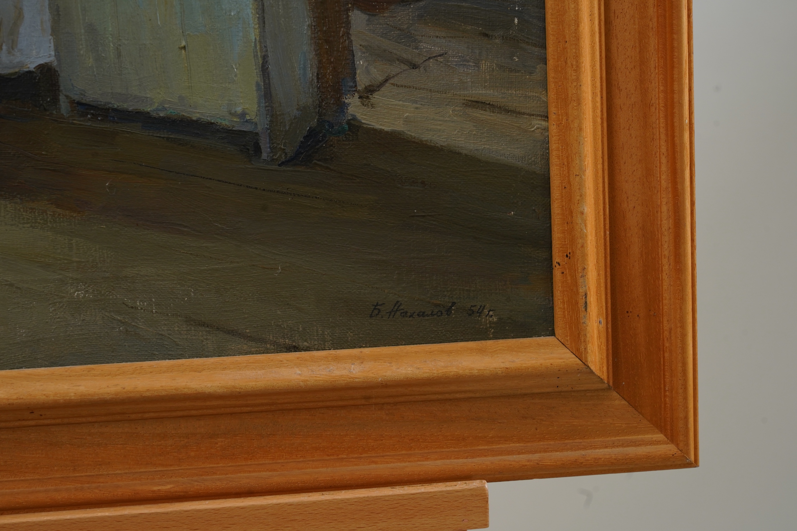 Boris Pavlovich Nakhalov, Russian 1925-2008, Bedroom interior